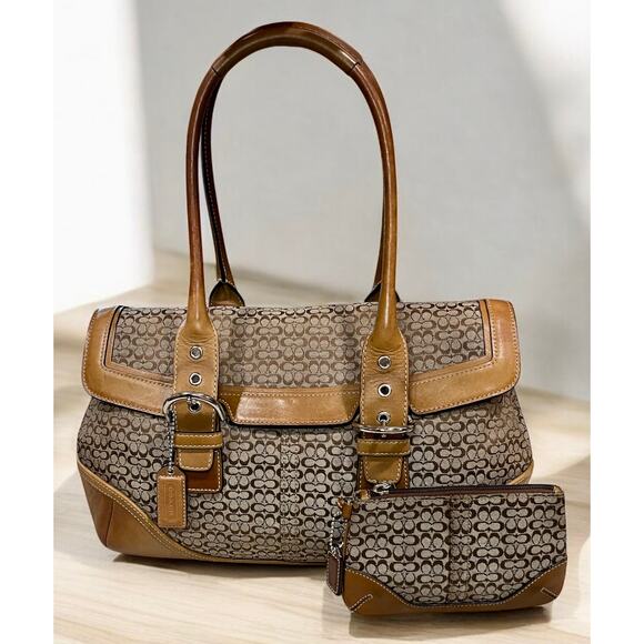 Vintage Coach 7080 Soho Mini Signature Satchel & 6319 Small Wristlet - Picture 16 of 16